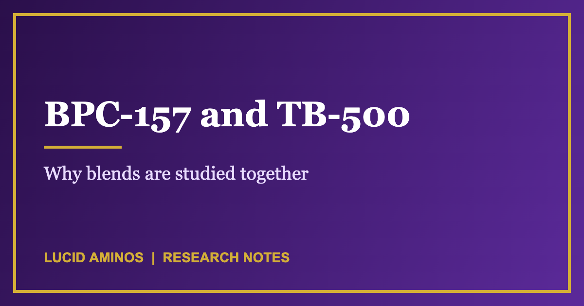 BPC-157 and TB-500 research overview graphic