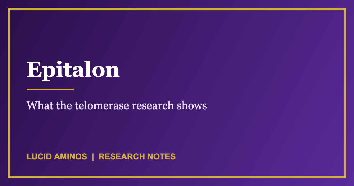 Epitalon research overview graphic