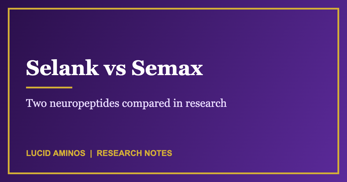 Selank vs Semax research overview graphic